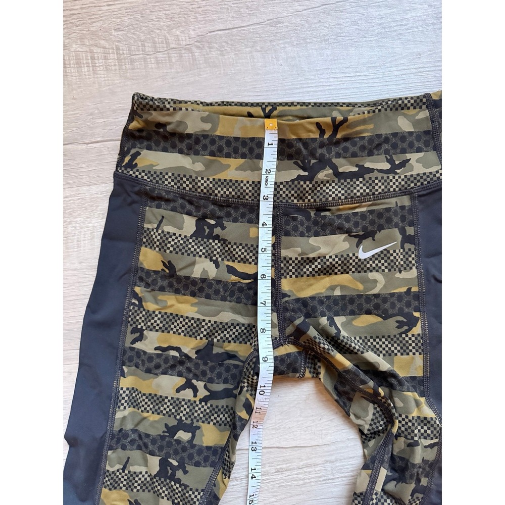 Nike Epic Lux Militia Green/Black Women's S running Crop pant legging camoflage - Picture 11 of 12
